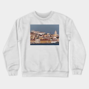 Lisbon Views From Across The Rio Tejo - 2 © Crewneck Sweatshirt